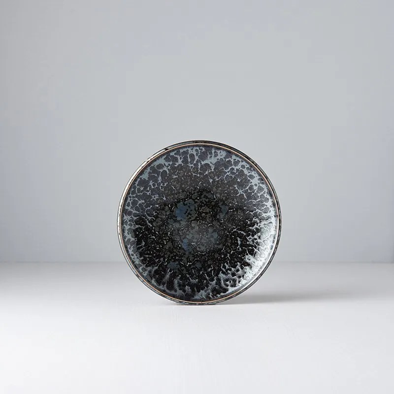 MADE IN JAPAN Plytký predkrmový tanier Black Pearl 17 cm 17 × 3 cm