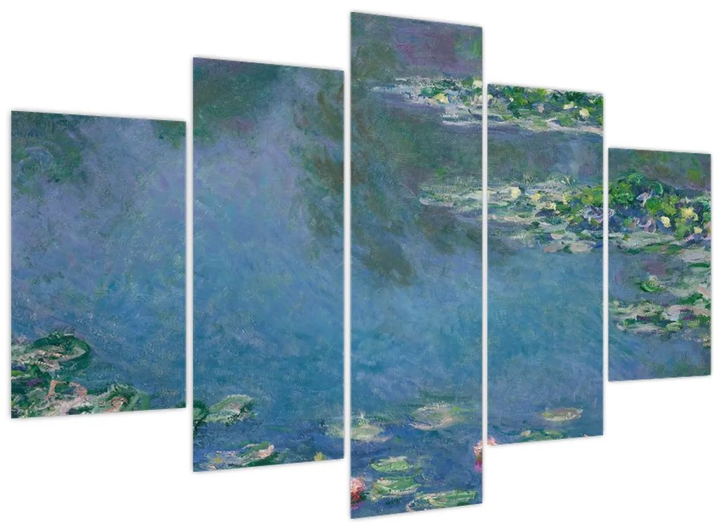 Obraz - Claude Monet, Water Lilies, reprodukcia (150x105 cm)
