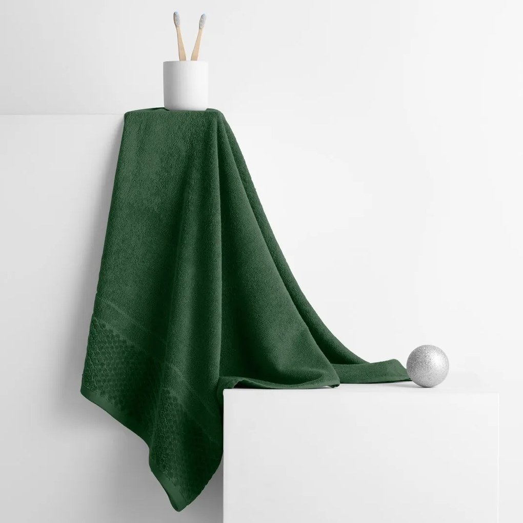 Ručník RUBRUM klasický styl 30x50 cm zelený