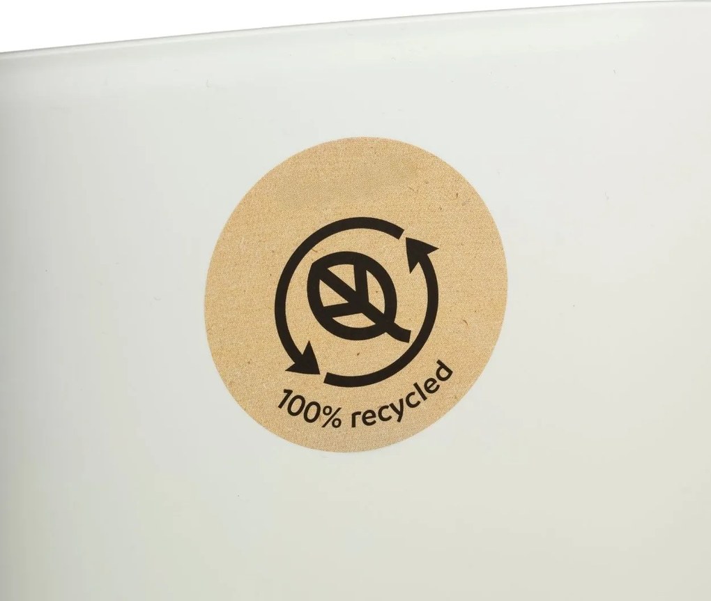 PLASTOVÝ KVETINÁČ CUBI 16X17,5 CM KRÉMOVÁ