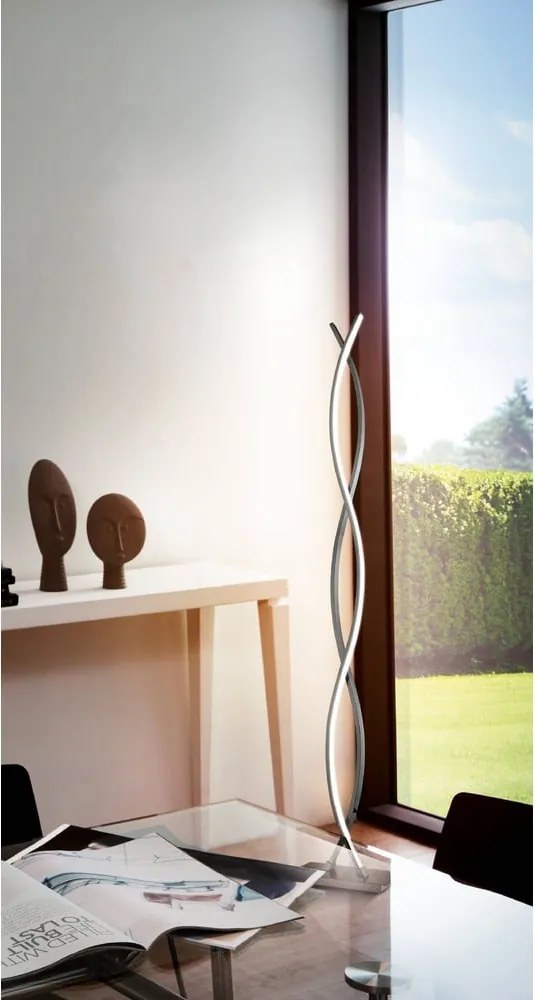 LED stojacia lampa v striebornej farbe (výška 142 cm) LASANA 2 – EGLO