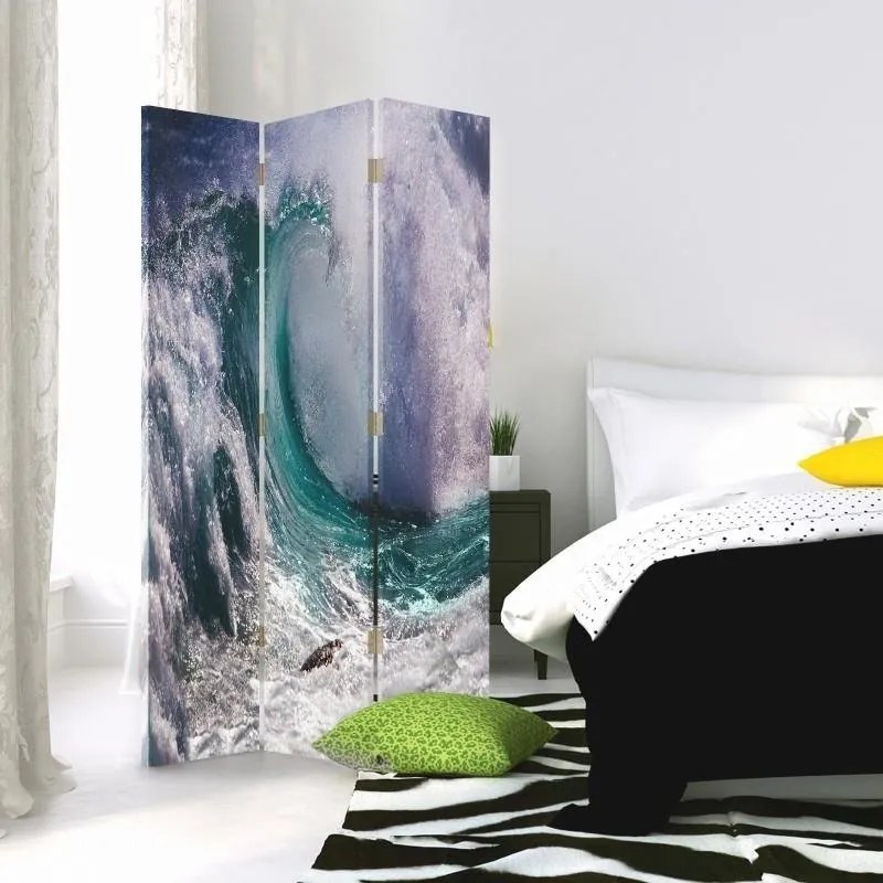 Gario Paraván Stormy wave Rozmery: 110 x 170 cm, Prevedenie: Klasický paraván