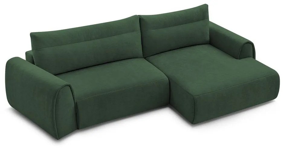 Tmavozelená rohová pohovka Aden – Bobochic Paris