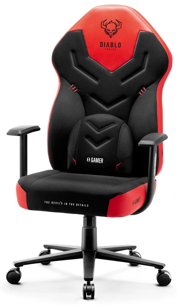 Herné kreslo Diablo X-Gamer 2.0 Normal Size, čierno-červené