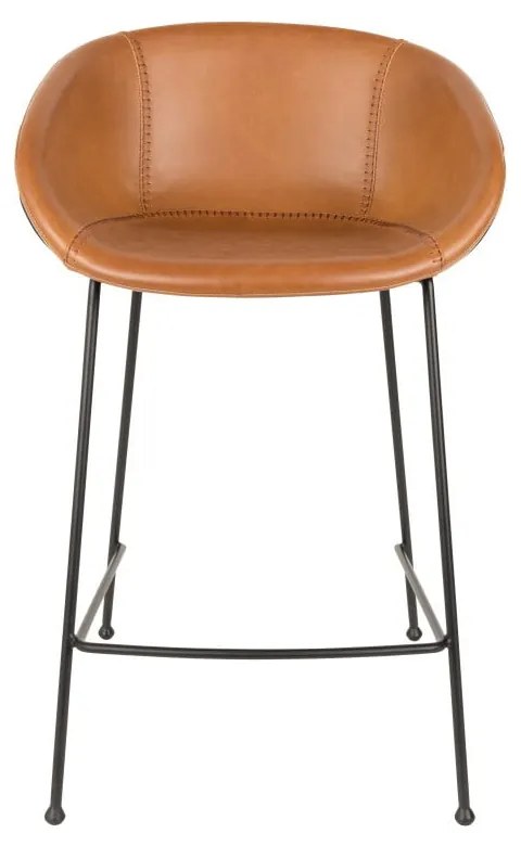 Sada 2 hnedých barových stoličiek Zuiver Feston, výška sedu 65 cm