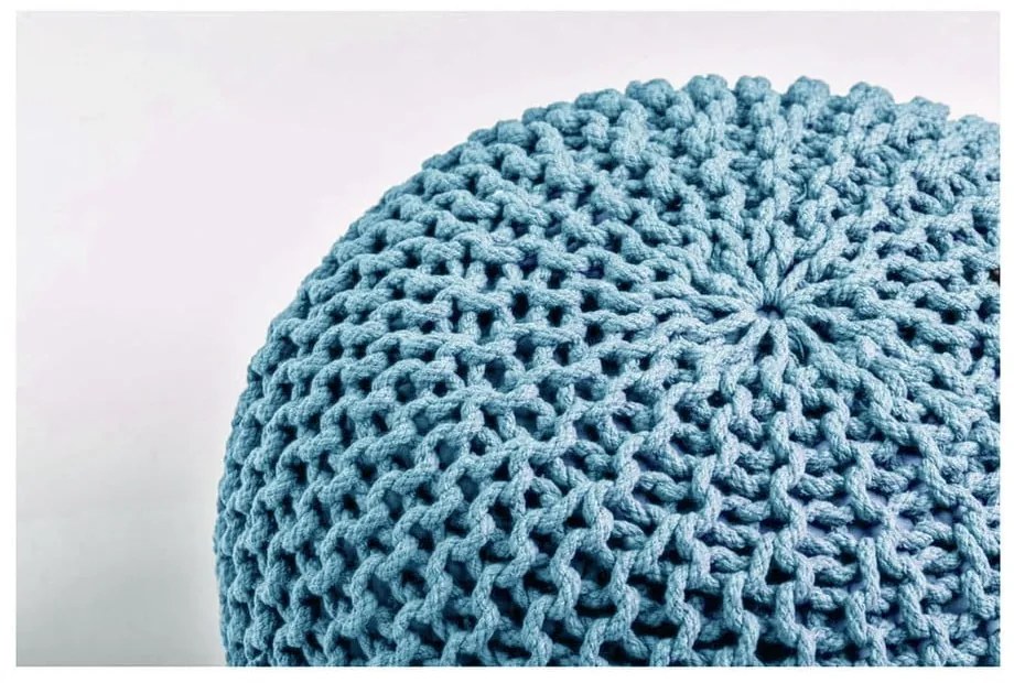 Tyrkysovomodrý sedací puf Bonami Essentials Jagger