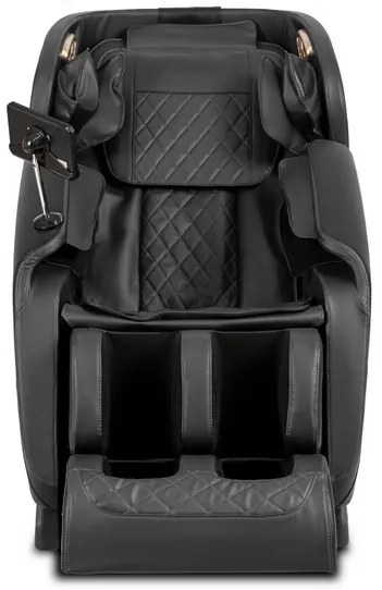 Masážne kreslo GALACTICO čierne, ekokoža, anglické menu