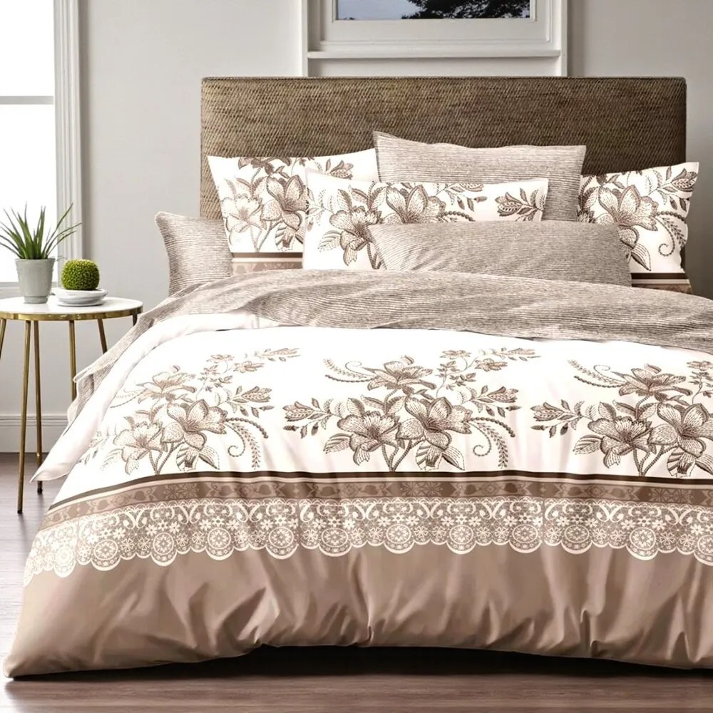 Obliečky HILDA CAPPUCCINO 7-dielna sada 140x200 cm