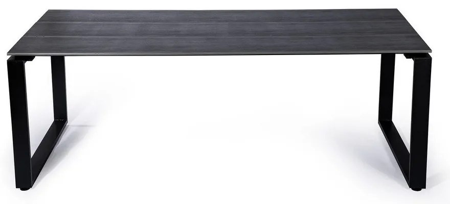 Sivý záhradný stôl pre 8 osôb Bonami Selection Strong, 210 x 100 cm