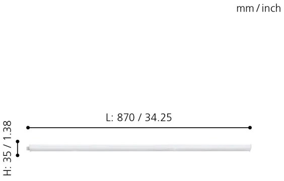 Eglo 97573 - LED Podlinkové svietidlo DUNDRY LED/8,2W/230V