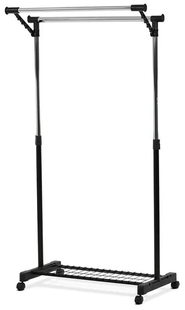 Autronic BONTEC Stojan na šaty, kov, čierna, 84511 BK Farba: Čierna