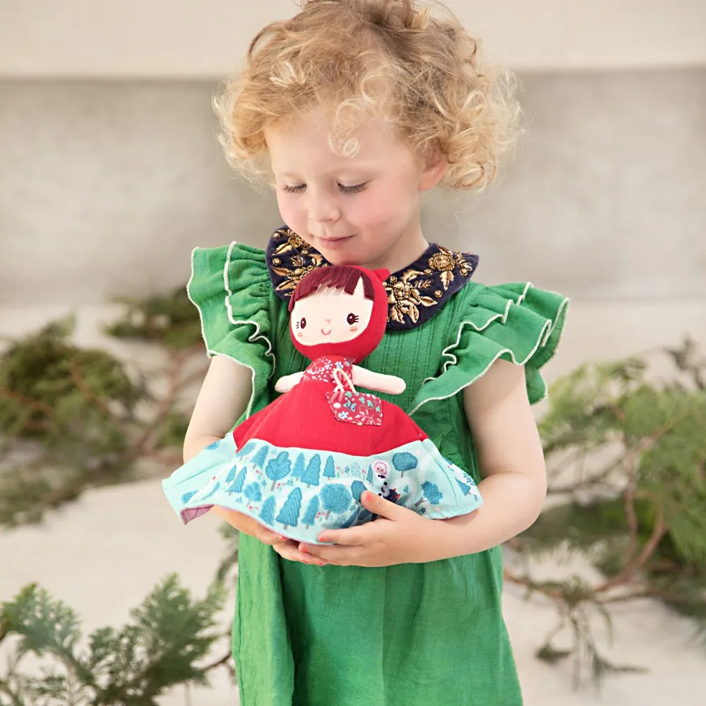 Lilliputiens - obojstranná rozprávková bábika - Červená Čiapočka