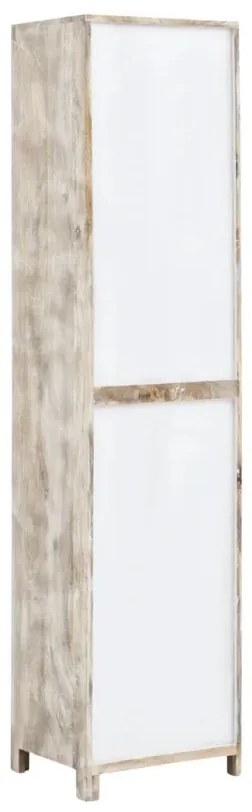 furniture-nabytek.cz - Masívna kúpeľňová skrinka Bitna z mangového dreva, lakovaná, prírodná farba – 43×35×180 cm