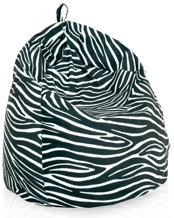 Sedací vak BAG Sako Design Zebra Veľkosť: XXL