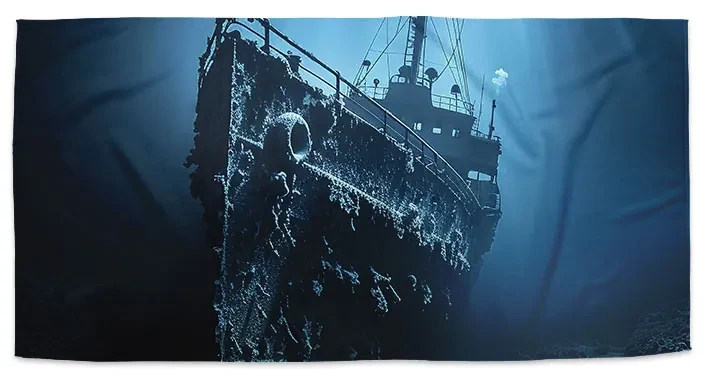 Sablio Uterák Vrak lode na dne mora - 70x140 cm
