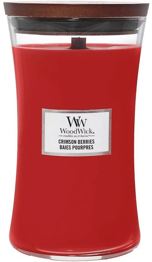 WoodWick vonná sviečka veľká váza Crimson Berries,609 g