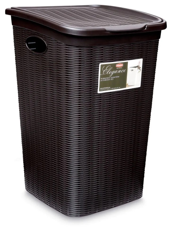 STEFANPLAST Kôš na bielizeň Elegance 50 l, hnedý