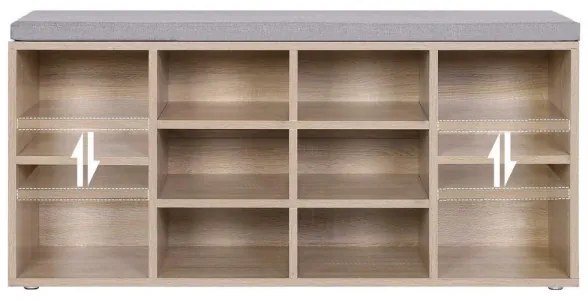 Botník VOREN hnedá/šedá