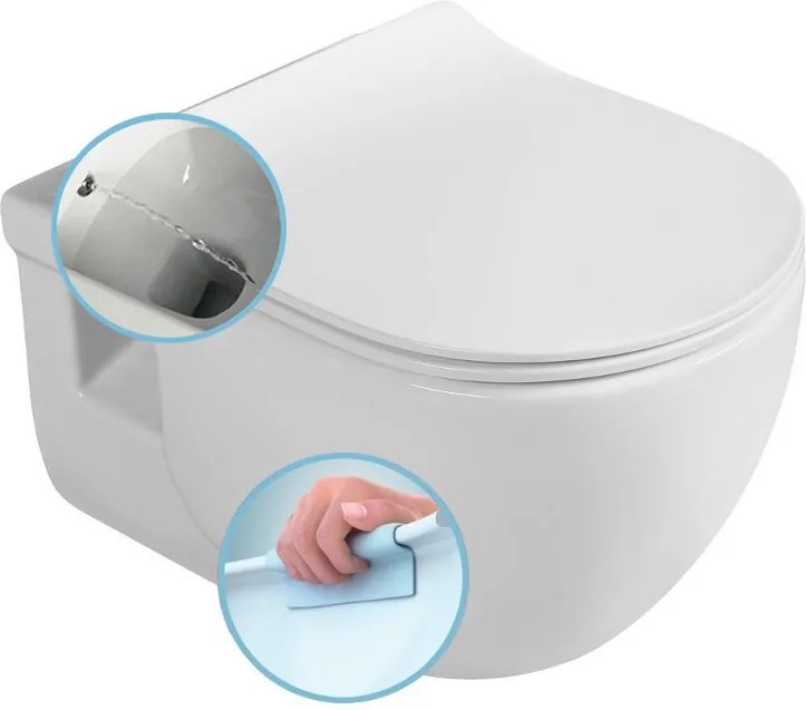 Brilla 100612 závesné WC rimless s bidetovou sprškou