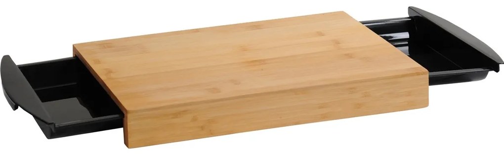 Kesper 58350 Bambusová doštička s odkladacími miskami, biela, 41 x 25,5 x 4 cm