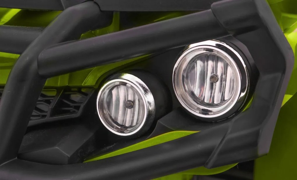 Ramiz Štvorkolka ATV 2,4 GHz na batériový pohon pre deti Zelená + Diaľkové ovládanie + EVA kolesá + MP3 rádio + Pomalý štart