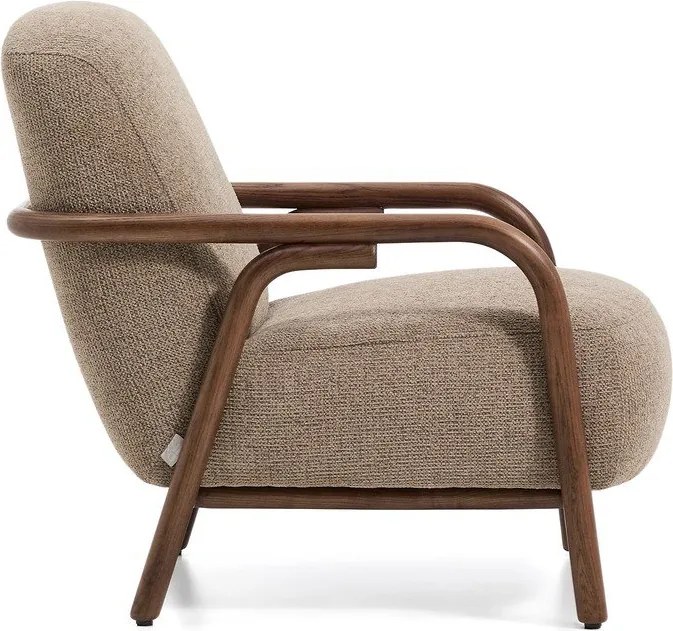 Taupe ženilkové kreslo Sylo – Kave Home