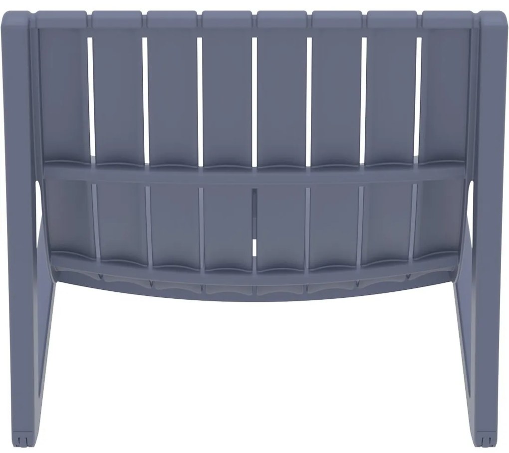 SLIM záhradné lehátko dark grey