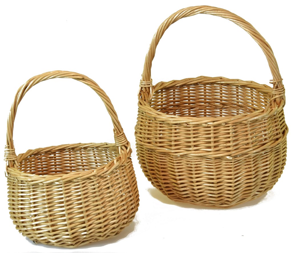 Prútený košík bolero Rozmery (cm): průměr 22 , v. 26
