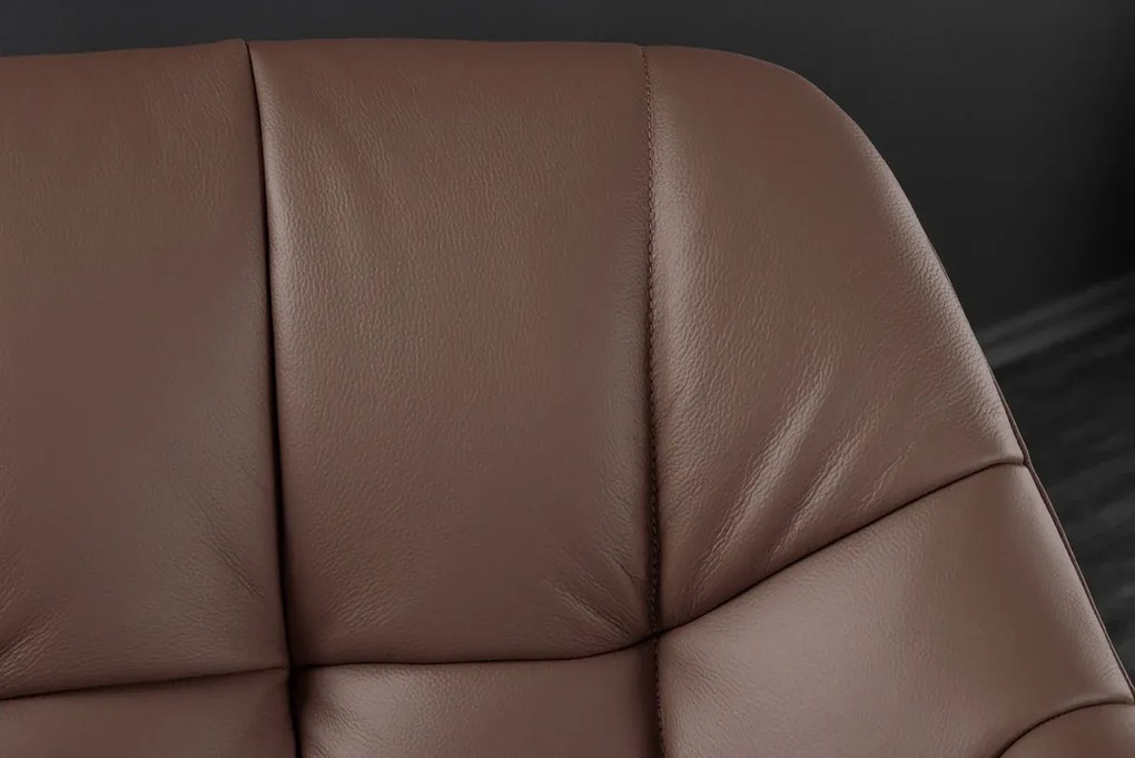 Papillon v hnedom odtieni otočná stolička