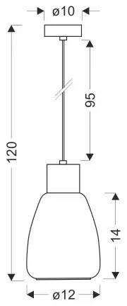 Luster na lanku MOLDO 1xE27/40W/230V čierna/dymová čierna