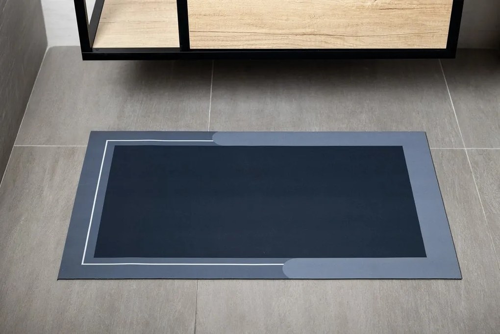 Aqualine Aqualine, Kúpeľňová predložka 60x120cm, absorpčná, modrá, PCD012V