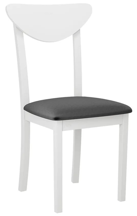 Jedálenská stolička Malzik III, Morenie: biela, Poťahové látky: Hygge D20