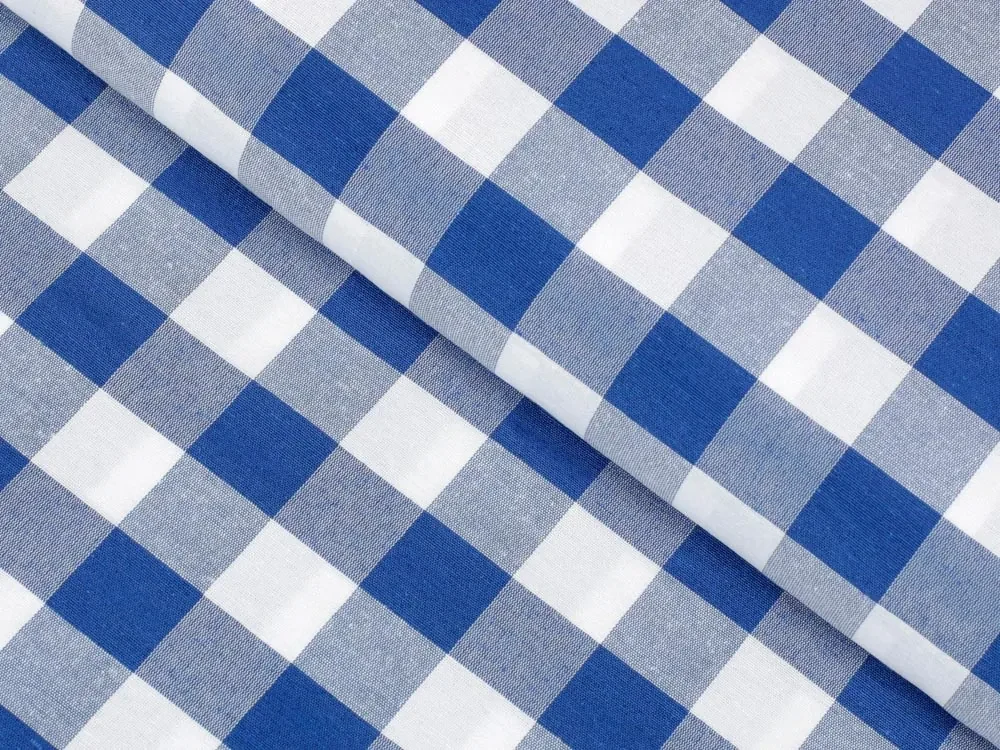 Biante Dekoračný obdĺžnikový obrus Rebeka RE-007 Modro-biela kocka veľká 100x160 cm