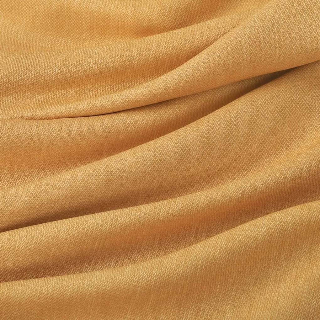Goldea dekoračný záves peru - zlatý 140x135 cm