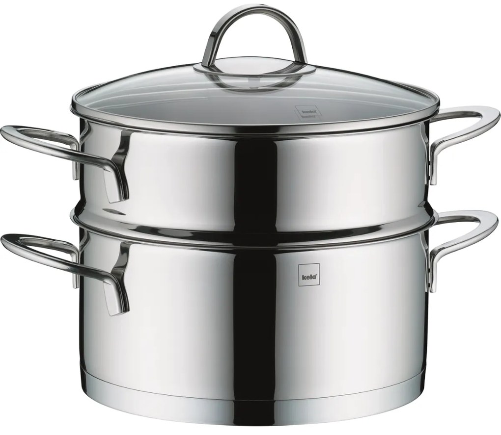 Kela Hrniec naparovací s pokrievkou nehrdz. oceľ CALIN, 20 cm