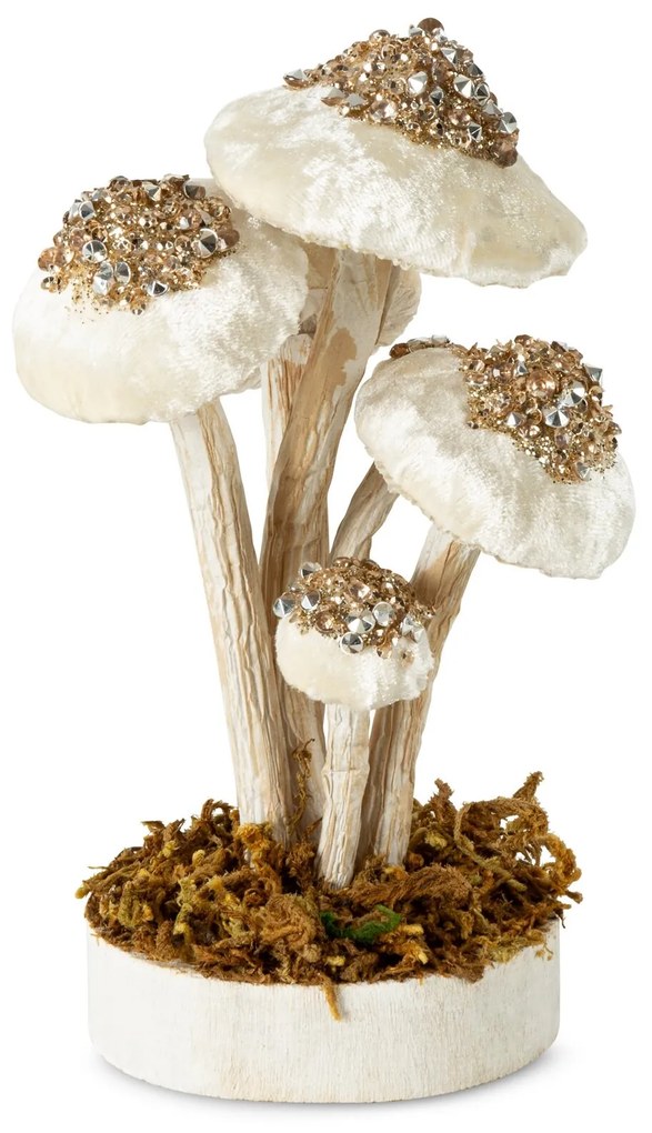 DEKORAČNÁ FIGÚRKA MUSHROOM SADA 2KS 12X20 CM VIACFAREBNÁ