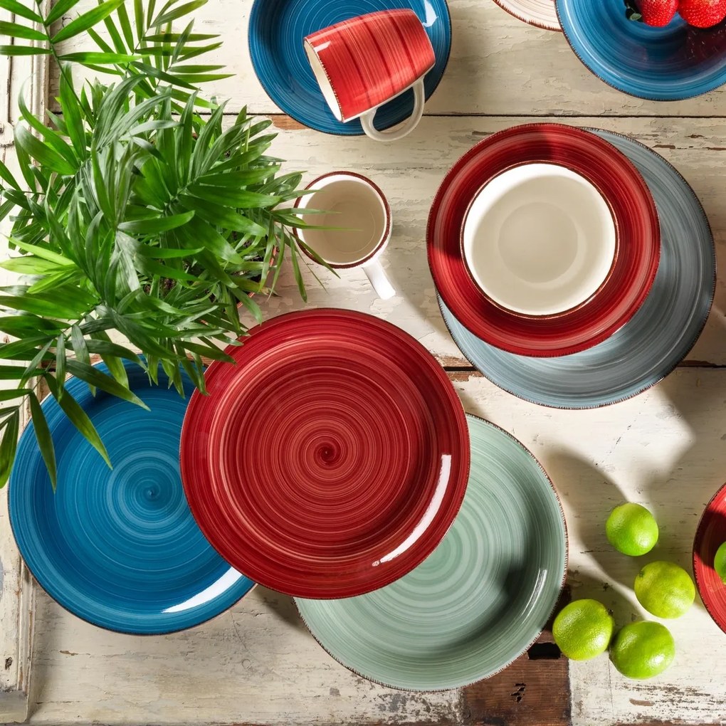 Mäser Sada 6 plytkých tanierov Bel Tempo 27 cm,svetlo modrá