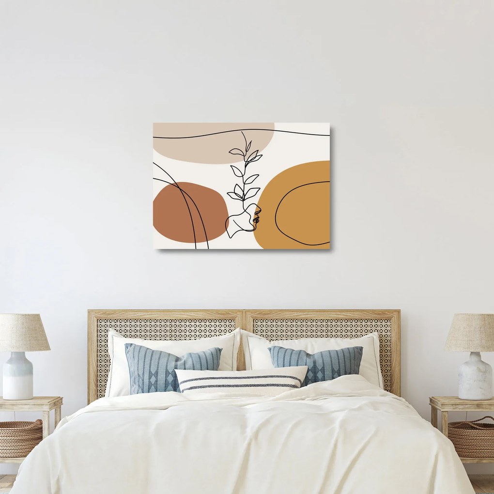 Sklenený obraz - Boho Shapes (70x50 cm)
