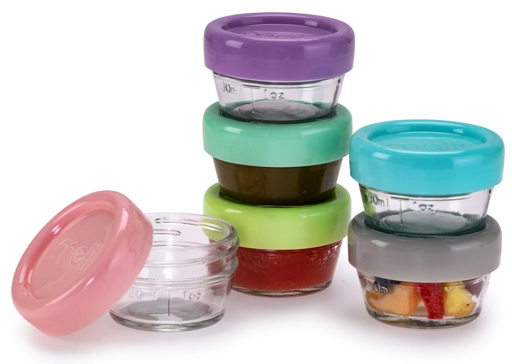 Sklenené dózičky na potraviny 59 ml - 6 ks