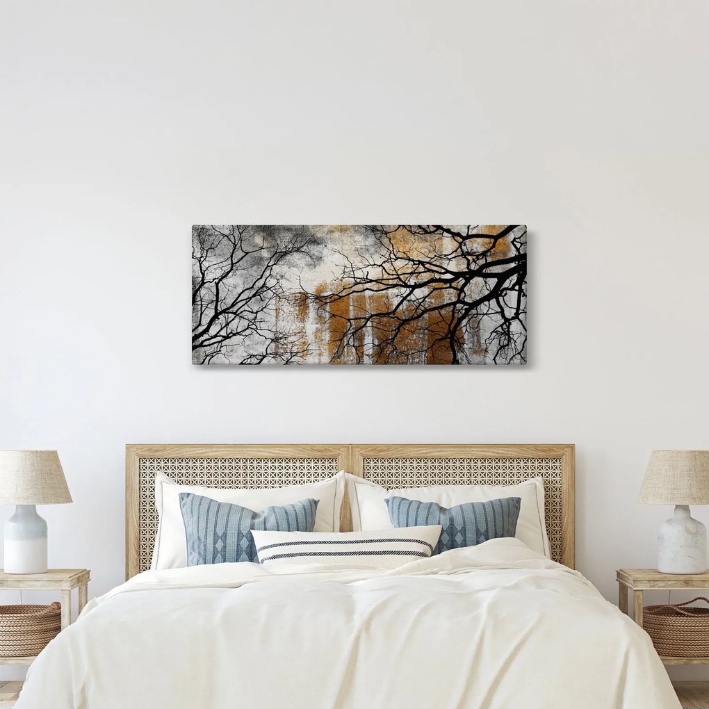 Obraz - Siluety stromov (120x50 cm)
