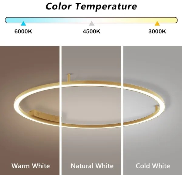 Immax NEO 07290-120G-LED+CCT stmievateľné stropné svietidlo FINO 72W/230V Tuya pr. 120 cm+DO