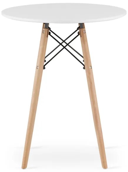 Okrúhly stôl TODI 60 cm biely