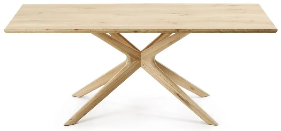 Jedálenský stôl s doskou v dubovom dekore 100x200 cm Armande – Kave Home