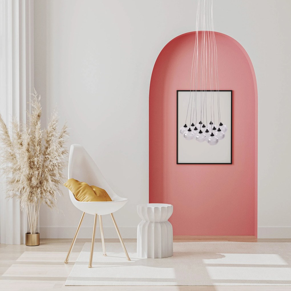 Toolight Toolight, závesné svietidlo 13xG9, MS024-13CP, čierna, OSW-09638