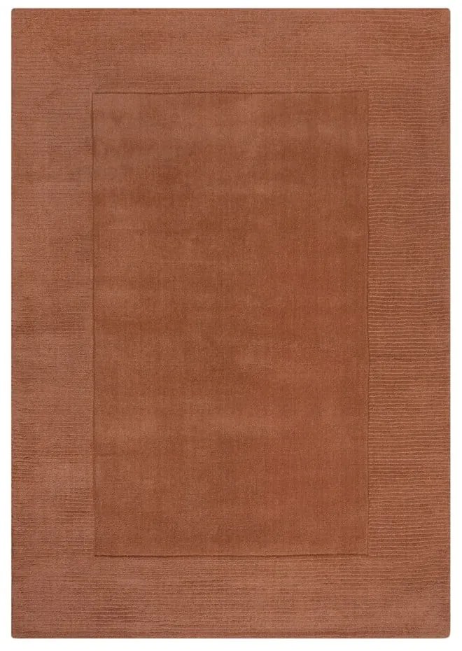 Vlnený koberec v tehlovej farbe 160x230 cm - Flair Rugs