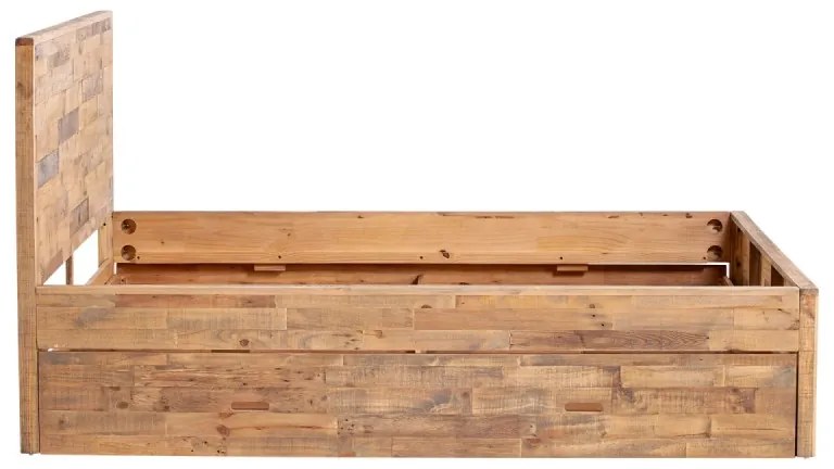 furniture-nabytek.cz - Masívna posteľ Mayari 180x200 s úložným priestorom, borovica, lakovaná