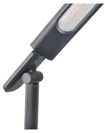 LED Stmievateľná stolná lampa s USB LED/9W/230V 3000K/4000K/5500K čierna