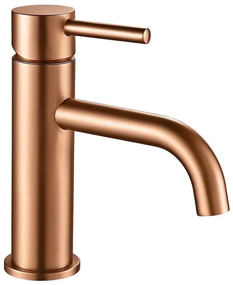 REA-B1112 - Umývadlová batéria LUNGO 16,5 cm kartáčovaná meď