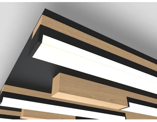 Wofi 9031-506L - LED Stmievateľné stropné svietidlo PALERMO LED/57W/230V drevo