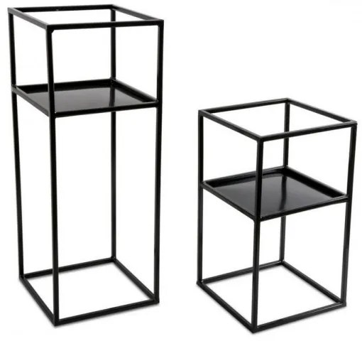 Stojan na kvety 40x24 čierna